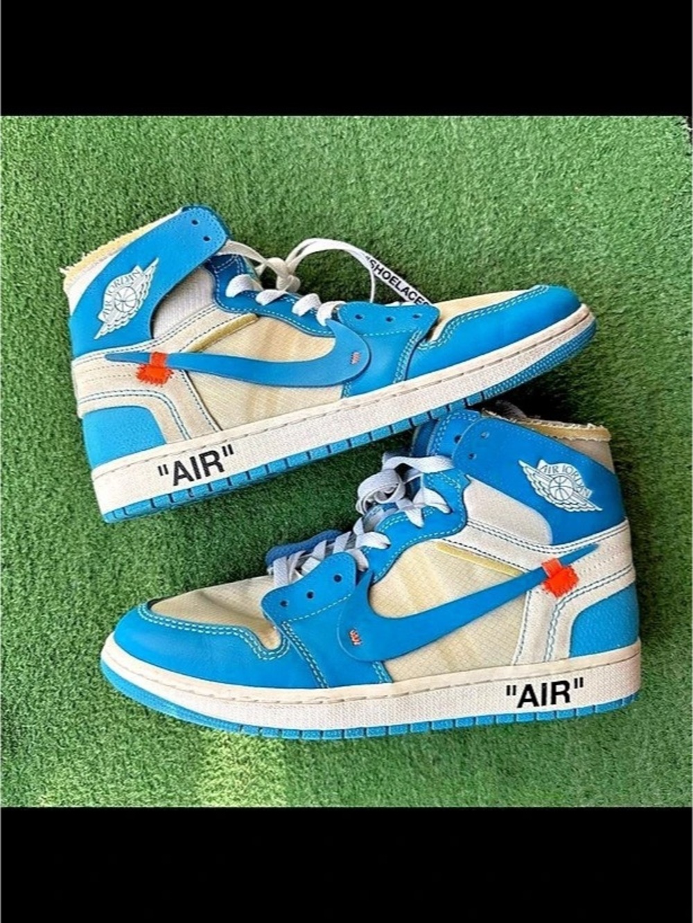 Jordan Air Jordan 1 off white Sneakers Blue & White US 9.5